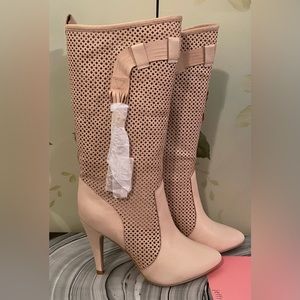JEFFREY CAMPBELL- *MALENE* Boots- SIZE 7.5- Color- NATURAL